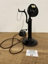 Western Electric model 40AL candlestick telephone with operators headset