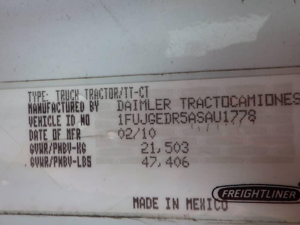 2010 FREIGHTLINER Cascadia125