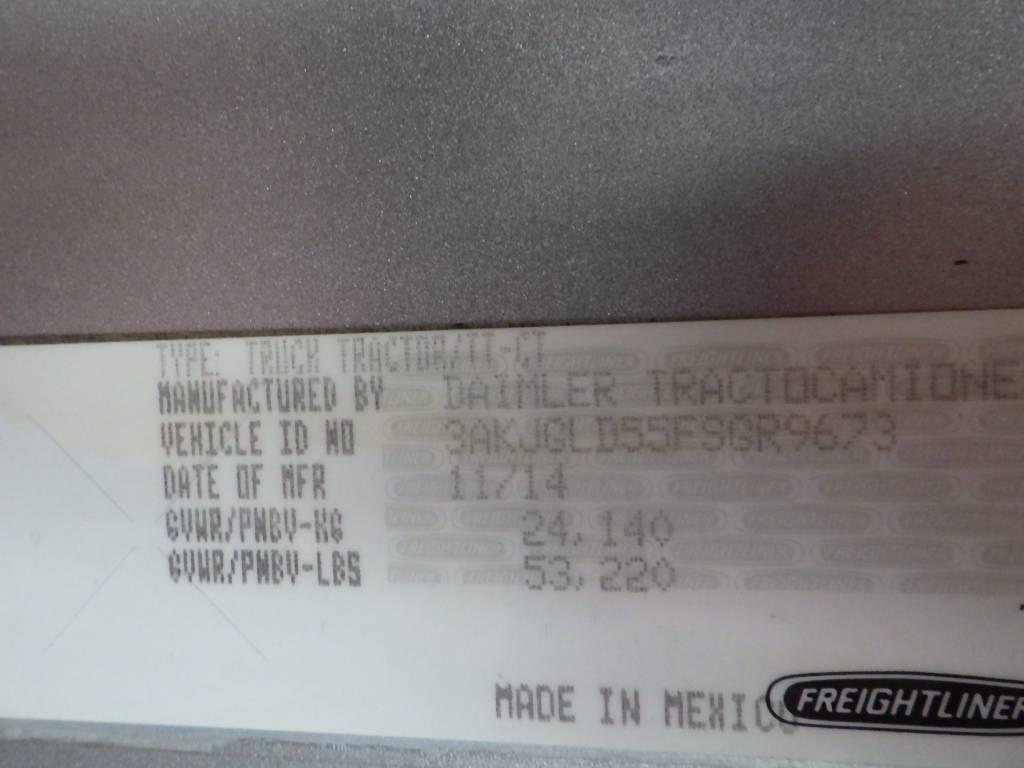 2015 FREIGHTLINER Cascadia125