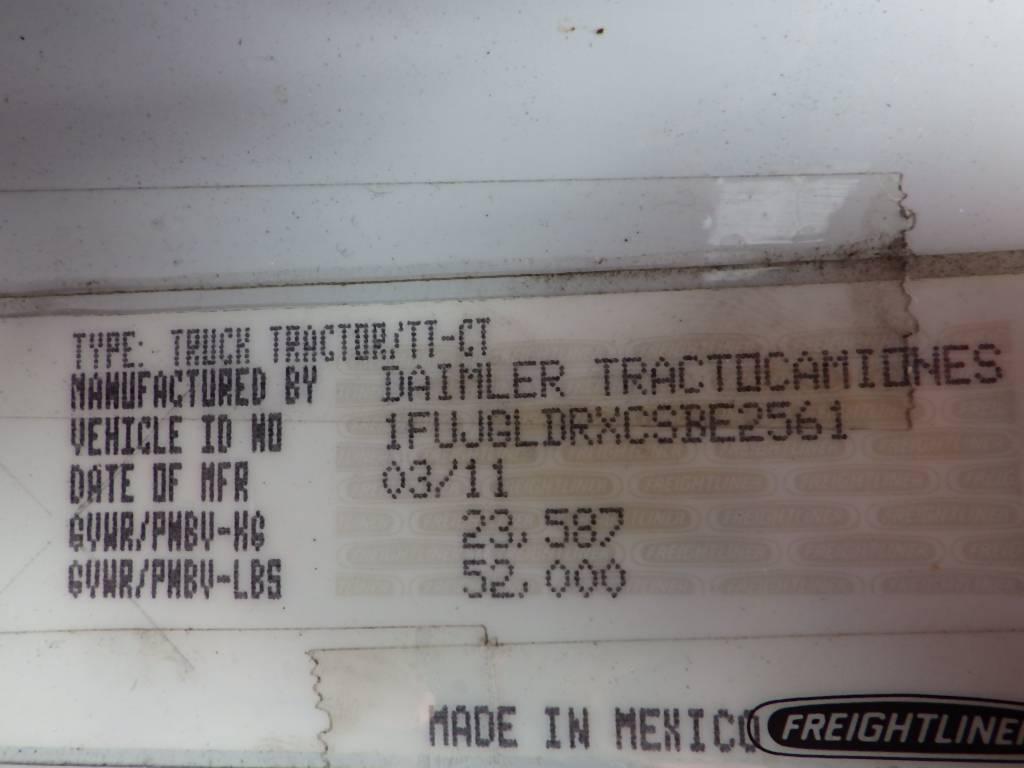 2012 FREIGHTLINER Cascadia125