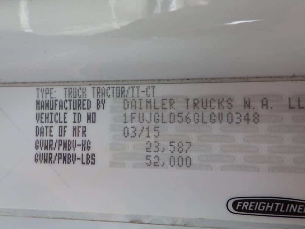 2016 FREIGHTLINER Cascadia125 Evolution