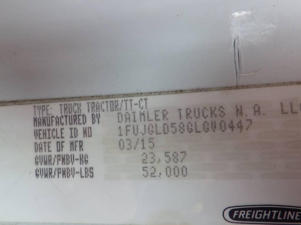 2016 FREIGHTLINER Cascadia125 Evolution