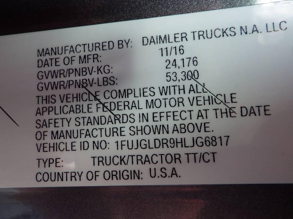 2017 FREIGHTLINER Cascadia125 Evolution