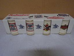 Four Pack of Miniature Budweiser Steins