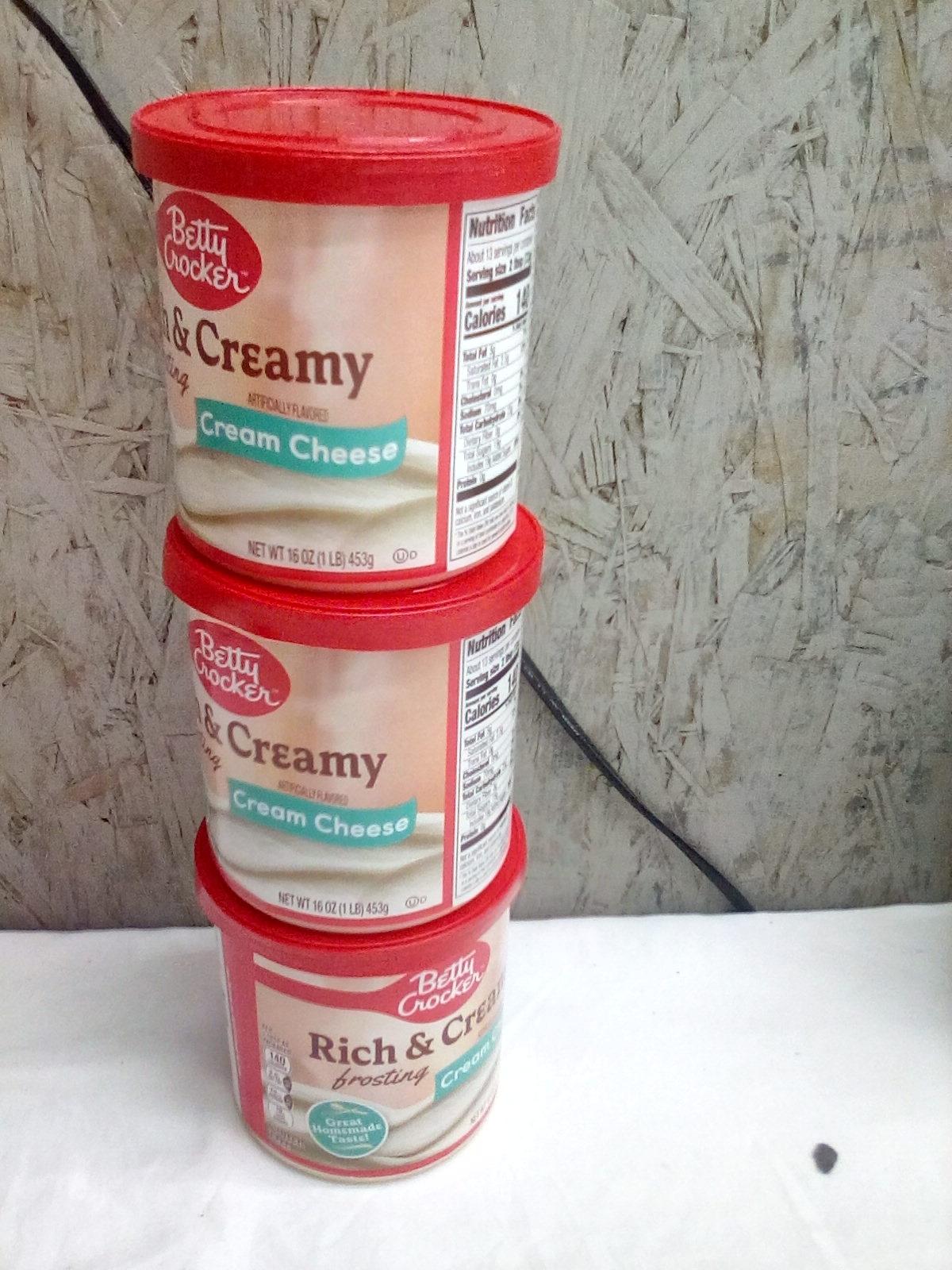 Betty Crocker Cream Cheese 16 oz Frosting qty3