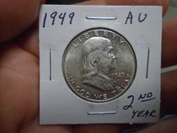 1949 Silver Franklin Half Dollar