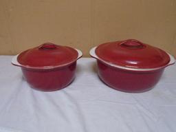 2pc Set of Corelle Casserole Dishes w/ Lids
