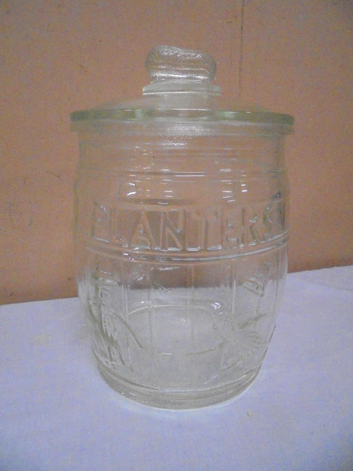 Vintage Glass Planters Peanut Jar