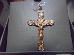 10 K Gold Crucifix Pendant