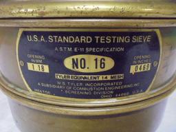 Vintage Copper & Brass No.16 USA Standard Testing Sieve