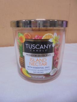 Brand New 3 Wick Tuscany Island Nectar Jar Candle