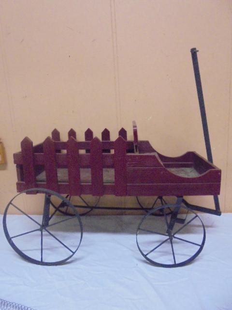 Metal Running Gear Wooden Buckboard Wagon