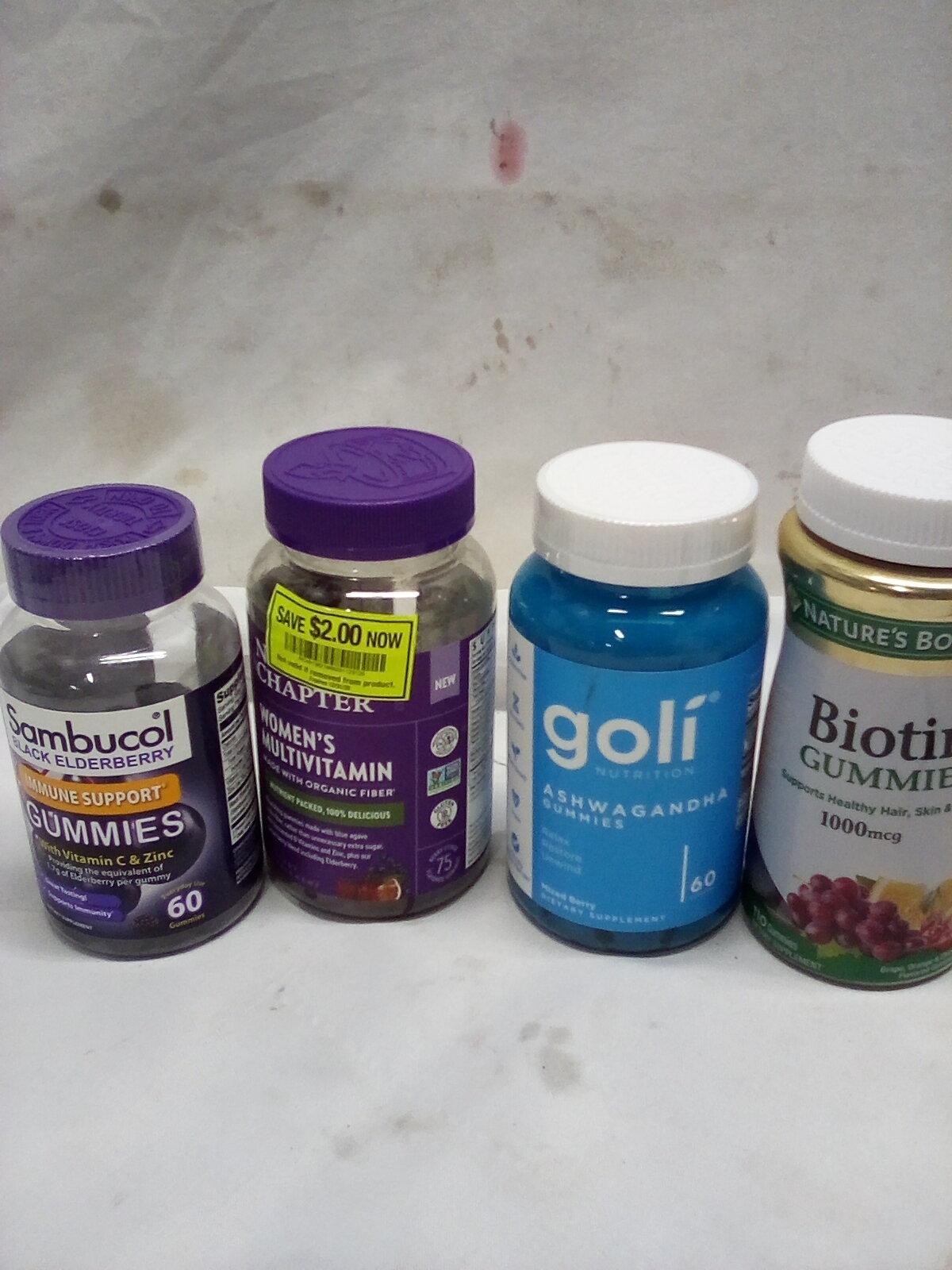 QTY 4 Bottles Dietary Supplements