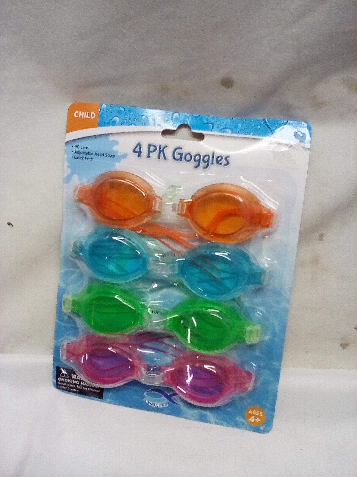 4 Pack of Swim goggles