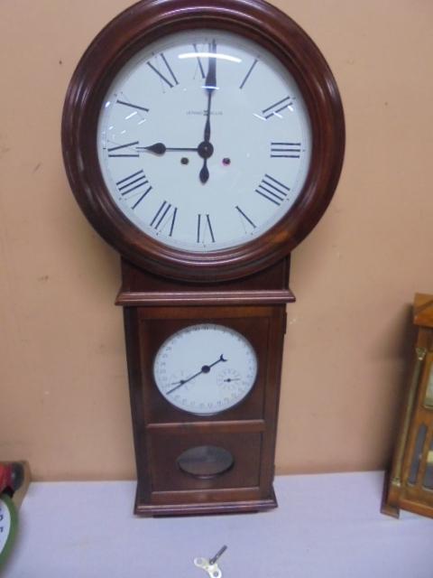 Beautiful Howard Miller Lawyer 620-248 Wall Mount Clock #4 Movement 141-033 HKS