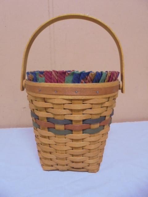 1993 Longaberger Shades of Autumn Basket w/ Liner & Protector