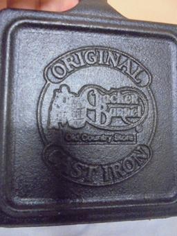 Original Cracker Barrel Square Cast Iron Skillet