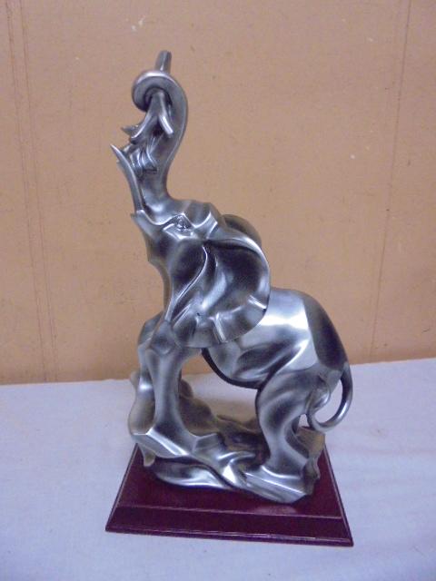 Silvertone Elephant Statue