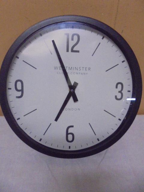 Westminster Clock Co London Round Wall Clock