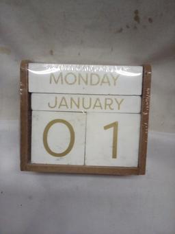 Perpetual Block Calendar.