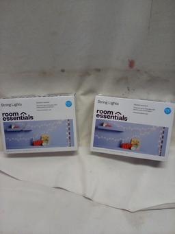 Two Boxes of Room Essentials 100 Lights per box String Lights