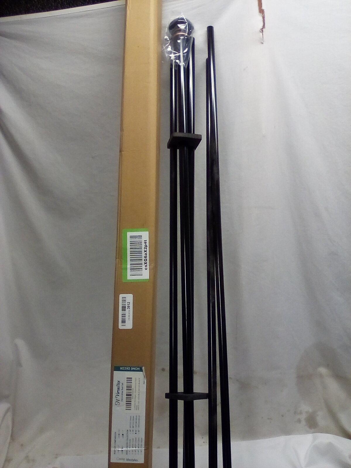 Decorative Rod set, black with bronze finish 66”-120”