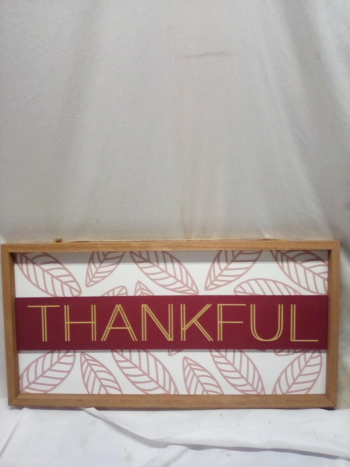 “THANKFUL” Hanging sign