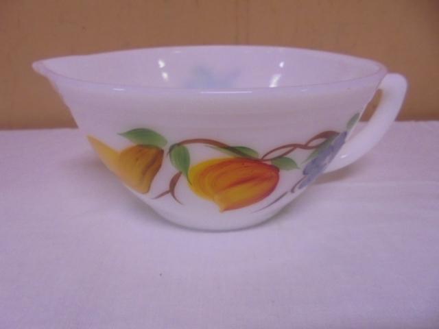 Vintage Federal Glass Fruit Gay Fad Batter Bowl