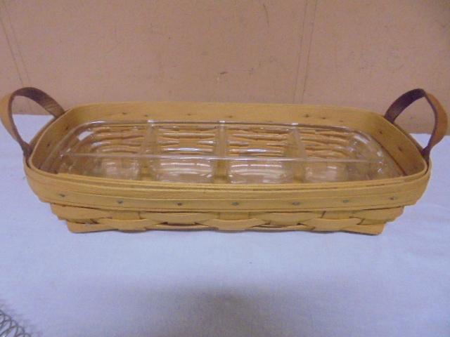 1996 Longaberger Basket w/Divided Protector