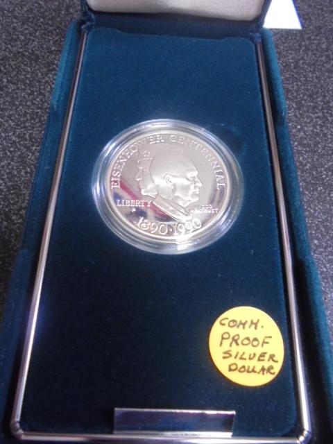 1990 Eisenhower Centennial Proof Silver Dollar