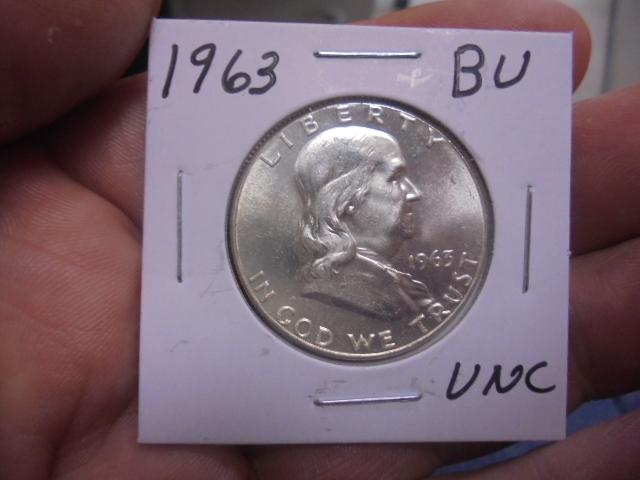 1963 Silver Franklin Half Dollar