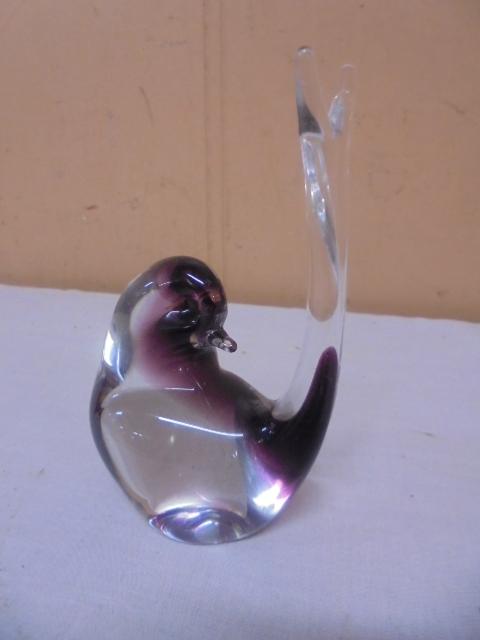 Beautiful Art Glass Bird Paperweight