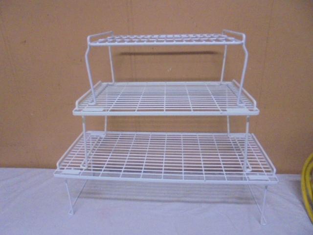 3pc Group of Coated Wire Cabinet Shelves