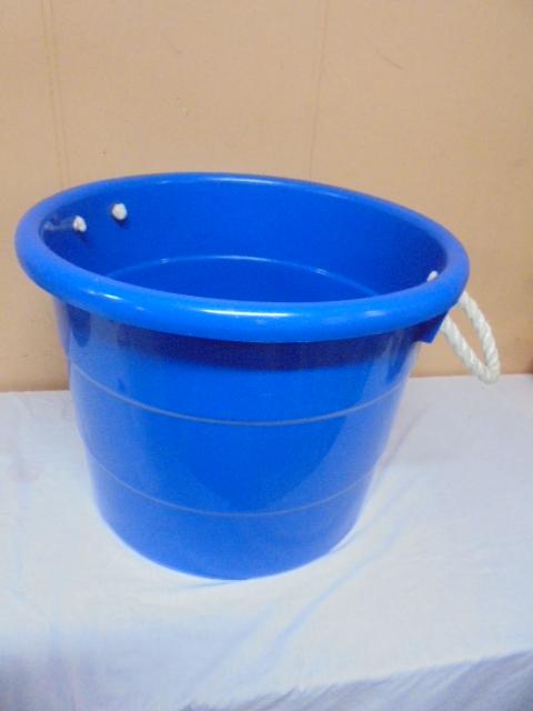 Large Blue Rope Handle Muck Bucket
