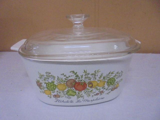 Vintage Corningware Spice of Life 3 Liter Casserole