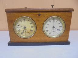 Antique Waterbury Chess Clock