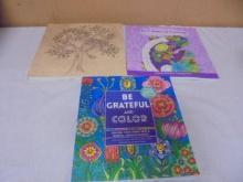 Group of 3 Brand New Adult Coloring Books