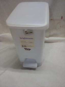 Brightroom Bathroom  Foot Pedal Covered Wastebasket