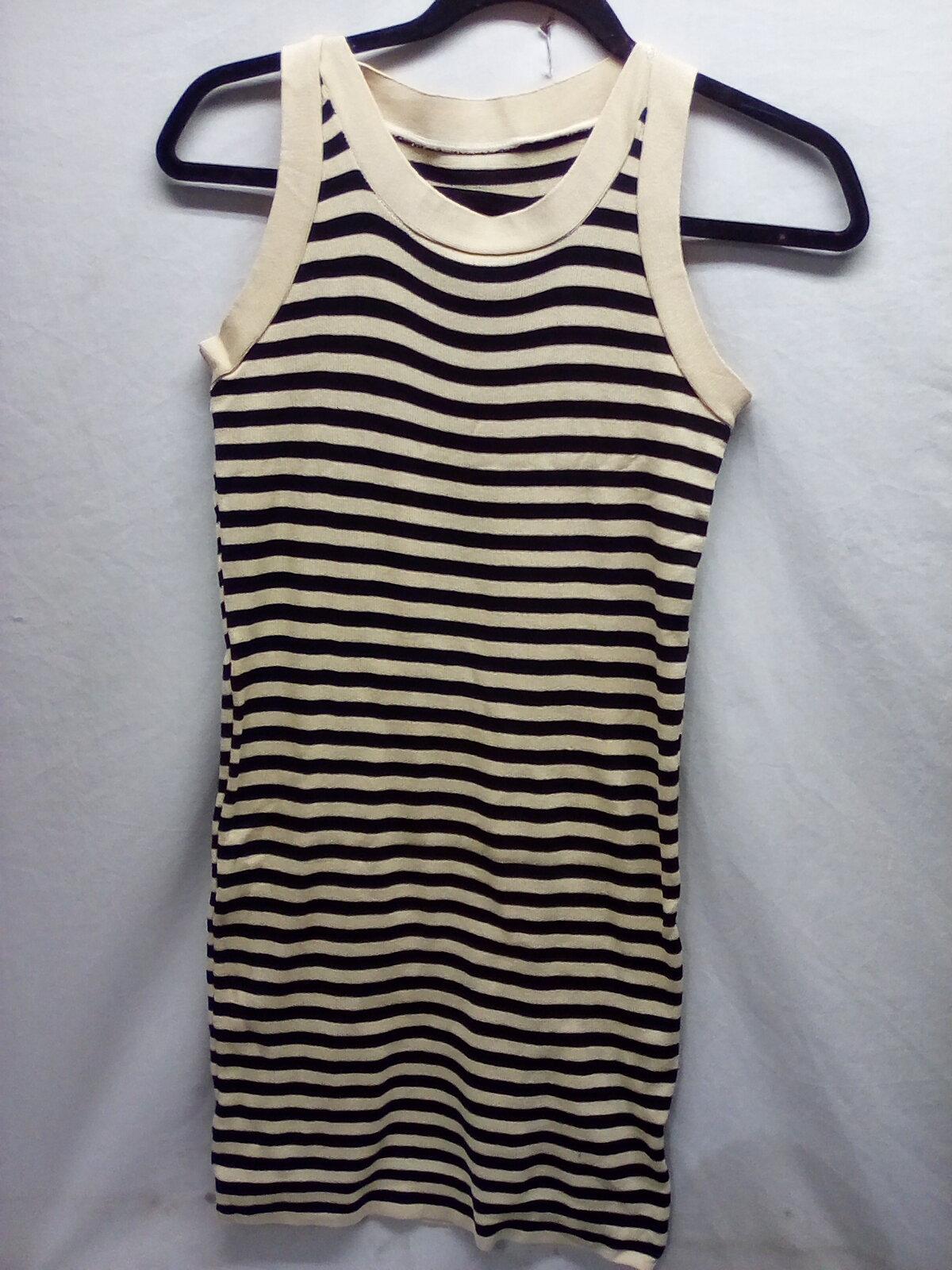 Black and tan stretch dress, size M