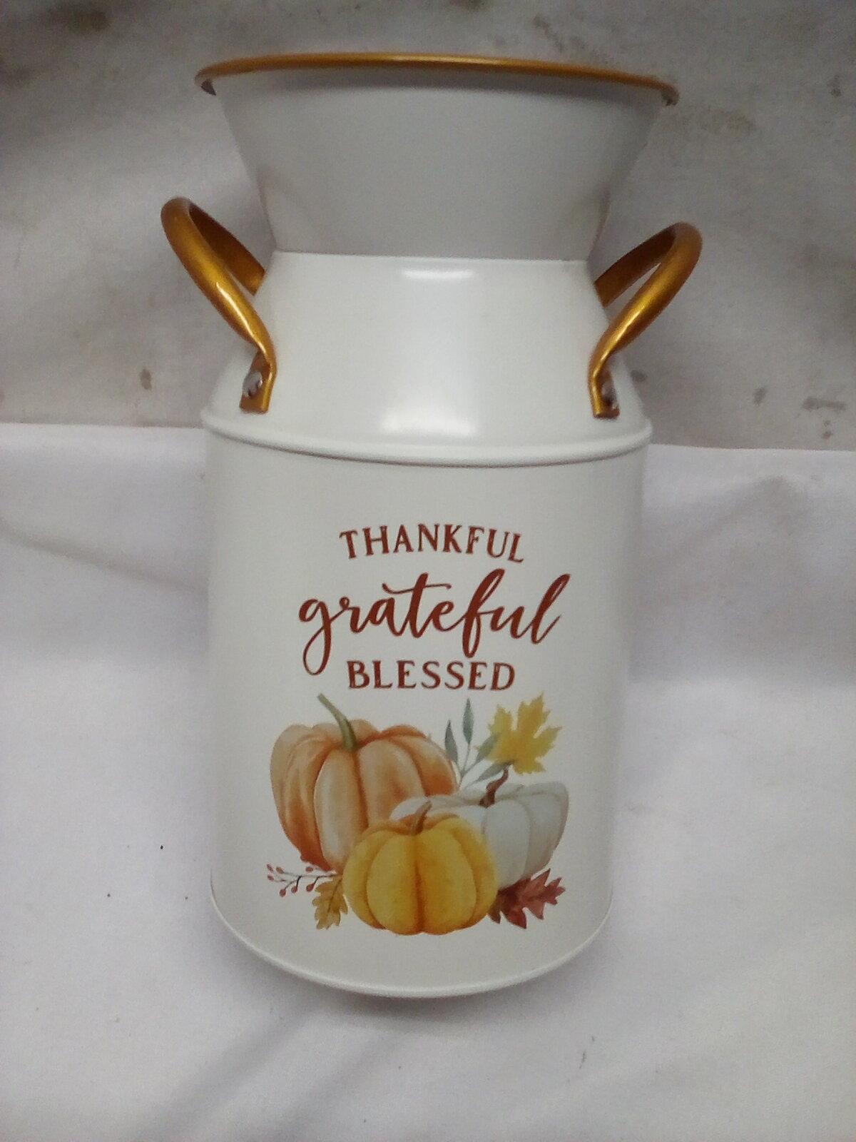 Fall Decor Milk Can