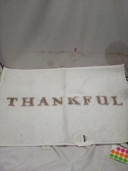 Threshold “Thankful” Bath Rug. 20” x 30”