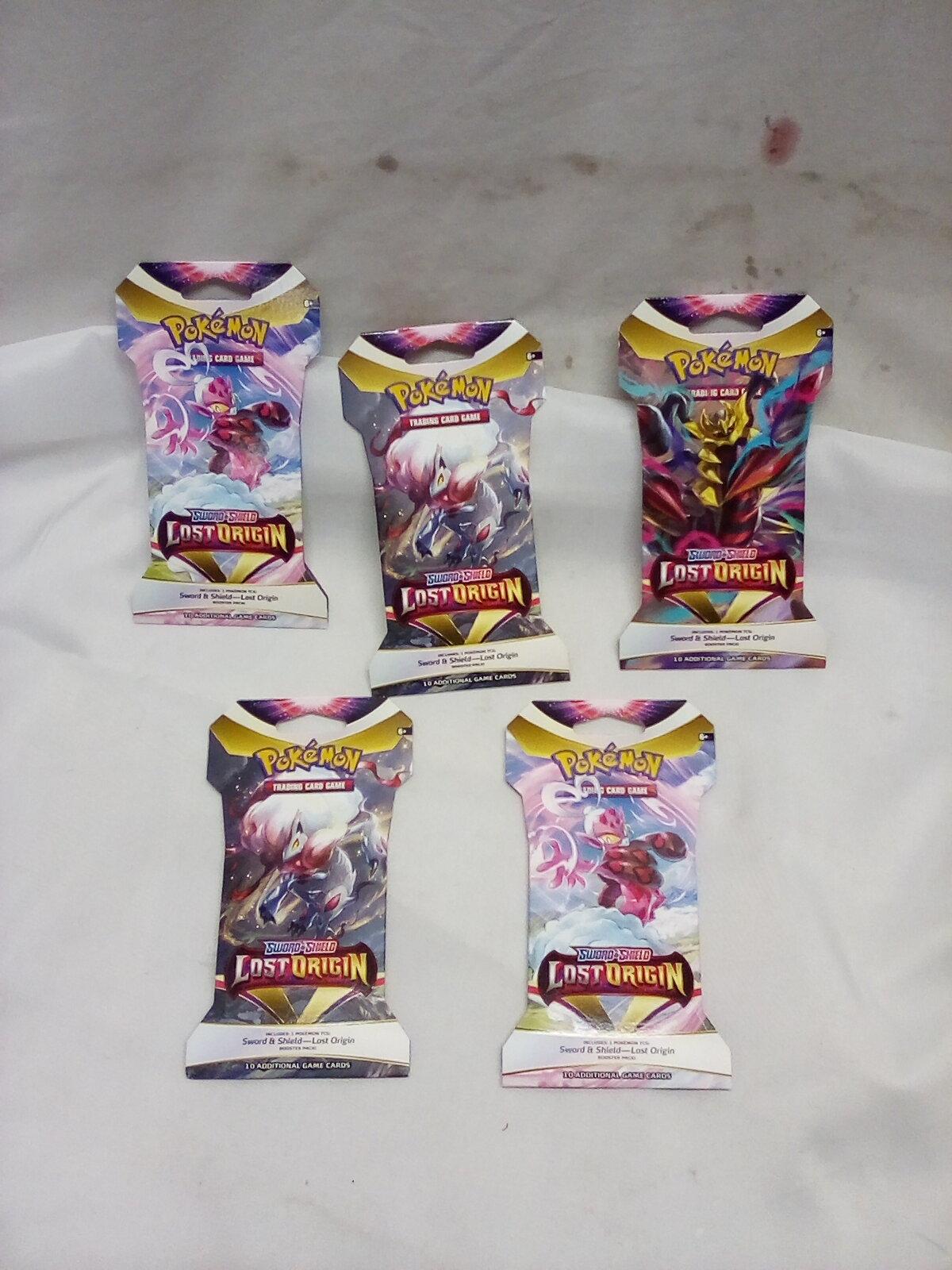 Pokemon Sword & Shield Lost Origin Trading Cards 5 Packs