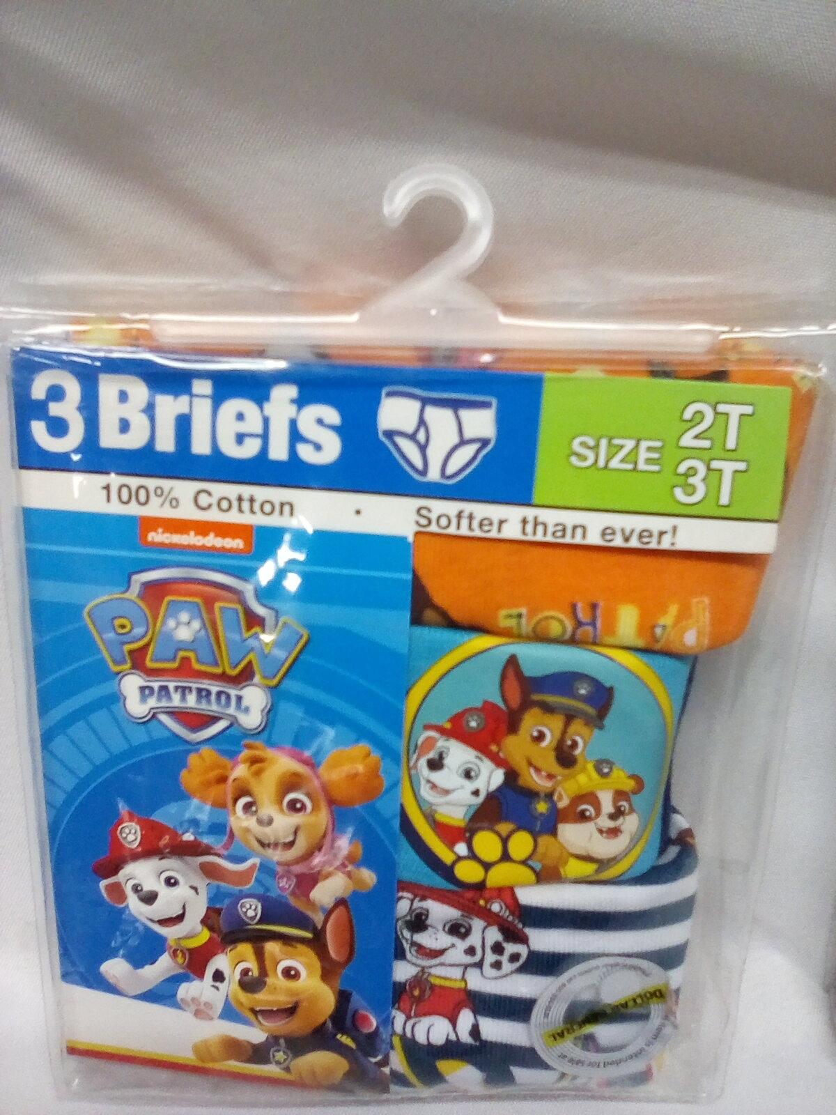 Paw Patrol Brief, 2T-3T, 3 pack