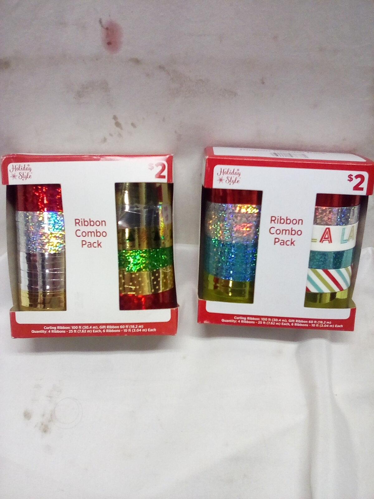 Holiday Style Qty 2 Ribbon Combo Packs.