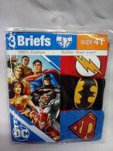 DC Comic Briefs 4T, 3 pack