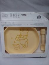 Disney Baby Silicone Plate and spoon set – Pooh