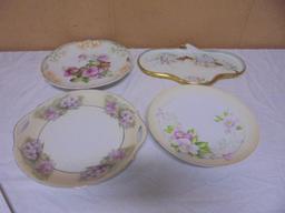 Group of 4 Antique Bavaria & Germany Porcelain Plates