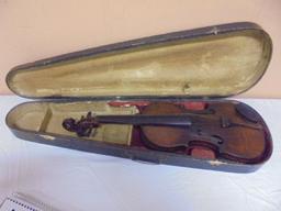 Antique Violin in Wooden Case