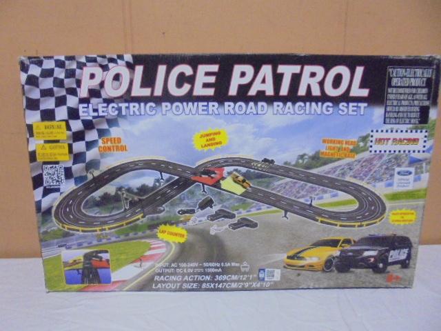 Police Partol Electric Power Road Racing Set