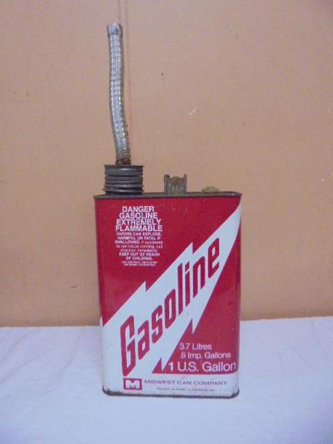 Vintage Metal 1 Gallon Gas Can